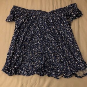 TWO off-shoulder short sleeve shirts